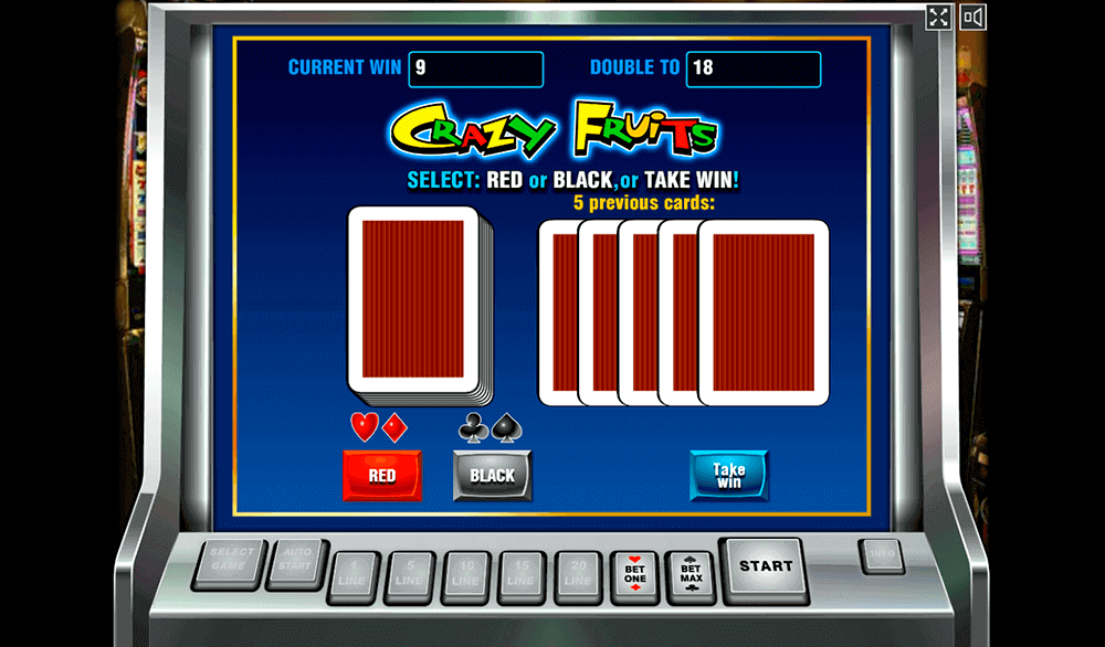 Риск-игра в Crazy Fruits